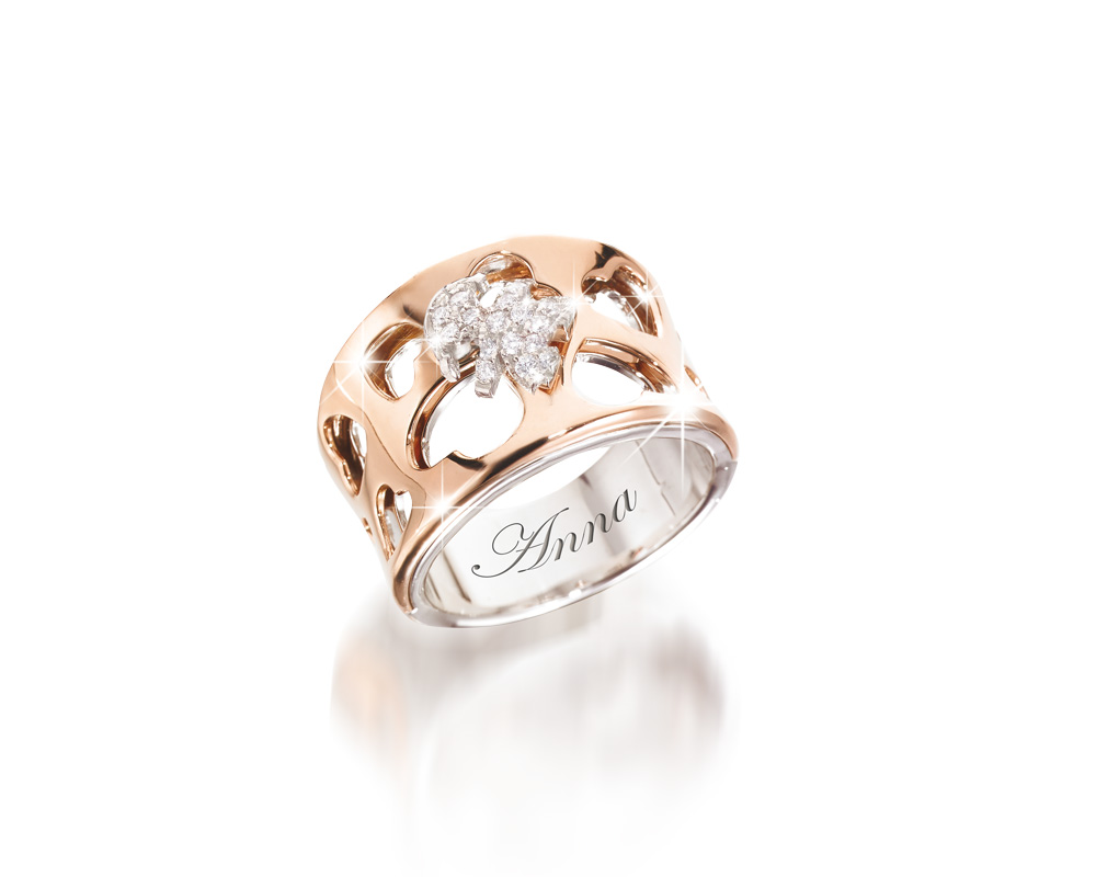 Anello Le Beb&egrave; LBB354 Oro Rosa 18 Kt collezione \"I Divini\"