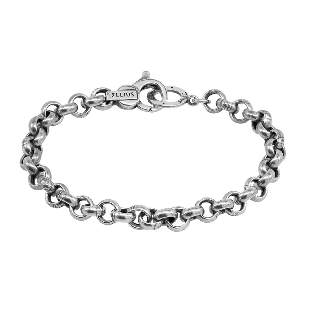 Rolò Bracelet for Charm Ellius Jewelry R371/19/RV 925 Rhodium
